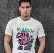 Load image into Gallery viewer, High Ghost with a SkateBoard Unisex T-Shirt