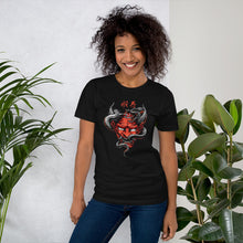 Load image into Gallery viewer, Oni Demon with a Snake Unisex T-Shirt