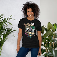 Load image into Gallery viewer, Mad Love Jokkeer &amp; Harlquin Unisex T-Shirt