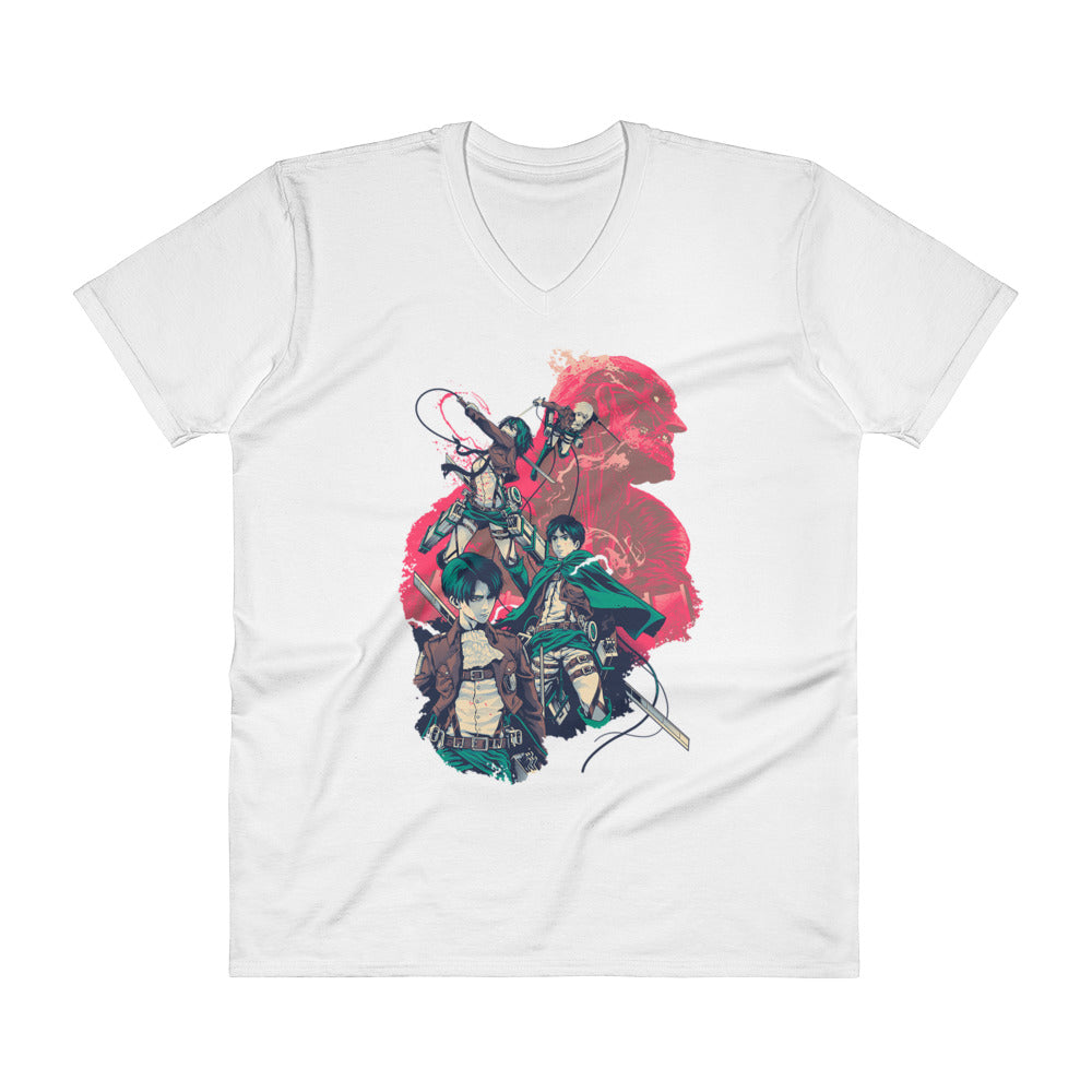 Attack On Titan V-Neck T-Shirt