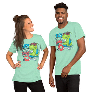 T-Rex Dude Skating Unisex T-Shirt