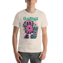 Load image into Gallery viewer, High Ghost with a SkateBoard Unisex T-Shirt