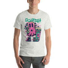 Load image into Gallery viewer, High Ghost with a SkateBoard Unisex T-Shirt