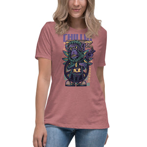 Chillin Smoking Monkey Relaxed T-Shirt