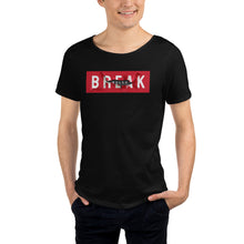 Load image into Gallery viewer, Break Rules Men&#39;s Raw Neck Tee