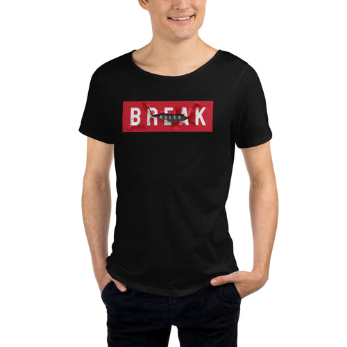 Break Rules Men's Raw Neck Tee