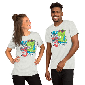 T-Rex Dude Skating Unisex T-Shirt