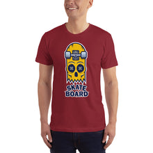Load image into Gallery viewer, Skate Board Skull T-Shirt