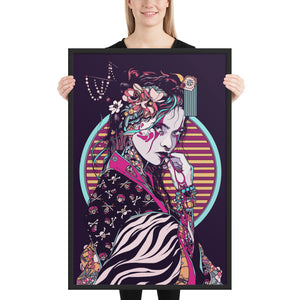 Geisha Framed matte paper poster