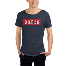 Load image into Gallery viewer, Break Rules Men&#39;s Raw Neck Tee