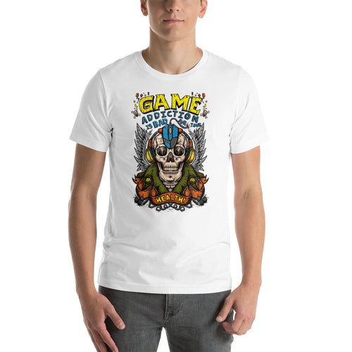 Game Addiction is bad for your health Unisex T-Shirt