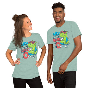T-Rex Dude Skating Unisex T-Shirt