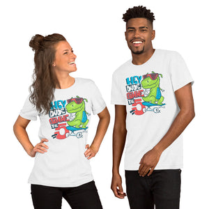 T-Rex Dude Skating Unisex T-Shirt