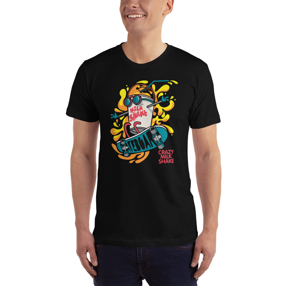 Crazy Milk Shake Skateboarding T-Shirt