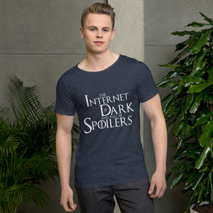 The Internet is Dark and full of Spoilers Men's Raw Neck Tee