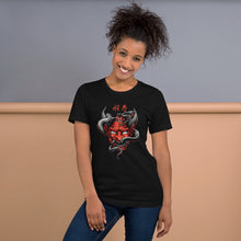 Load image into Gallery viewer, Oni Demon with a Snake Unisex T-Shirt