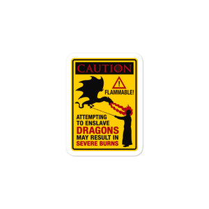 Caution Dragons stickers