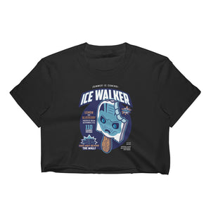 ICE WALKER Jersey Short Sleeve Cropped T-Shirt