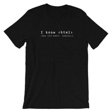 Load image into Gallery viewer, I know Html Unisex T-Shirt