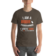 Load image into Gallery viewer, I Am A Programmer i Write Code Unisex T-Shirt