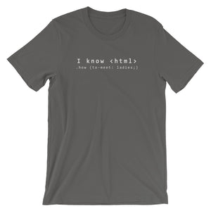 I know Html Unisex T-Shirt