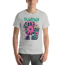 Load image into Gallery viewer, High Ghost with a SkateBoard Unisex T-Shirt
