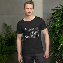 Load image into Gallery viewer, The Internet is Dark and full of Spoilers Men&#39;s Raw Neck Tee