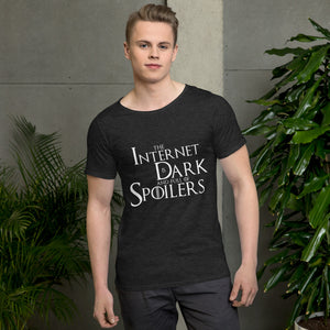 The Internet is Dark and full of Spoilers Men's Raw Neck Tee