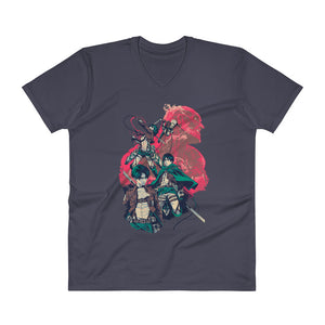 Attack On Titan V-Neck T-Shirt