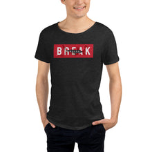 Load image into Gallery viewer, Break Rules Men&#39;s Raw Neck Tee