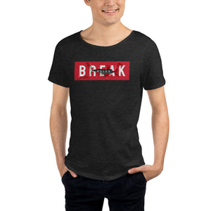 Break Rules Men's Raw Neck Tee