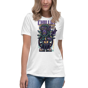 Chillin Smoking Monkey Relaxed T-Shirt