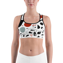 Load image into Gallery viewer, Abstract Patterns Sports bra