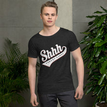Load image into Gallery viewer, Shhh, Nobody Cares Raw Neck Tee