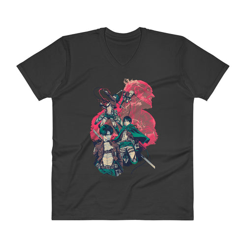 Attack On Titan V-Neck T-Shirt