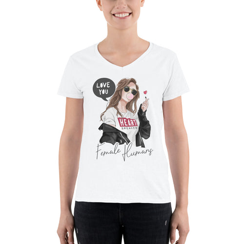 Heart Breaker  - Women's V-Neck Shirt
