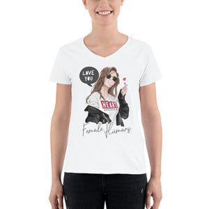 Heart Breaker  - Women's V-Neck Shirt